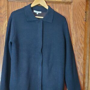 NWT The Cashmere Project Long Cardigan sz. M - w/ pockets & zipper! Orig $656!